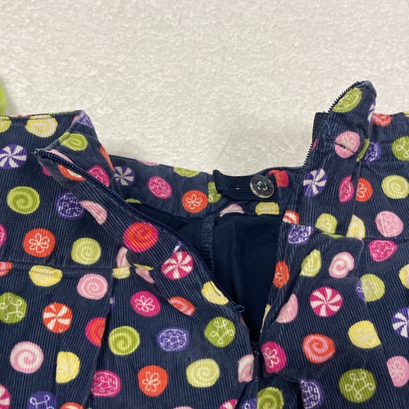 Gymboree candy shop long sleeve embroidered gumdrop top and corduroy skort 8 - Picture 11 of 12